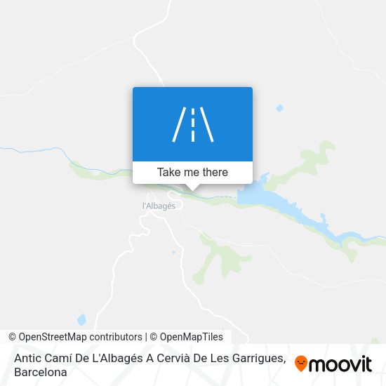 Antic Camí De L'Albagés A Cervià De Les Garrigues map