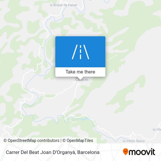 Carrer Del Beat Joan D'Organyà map
