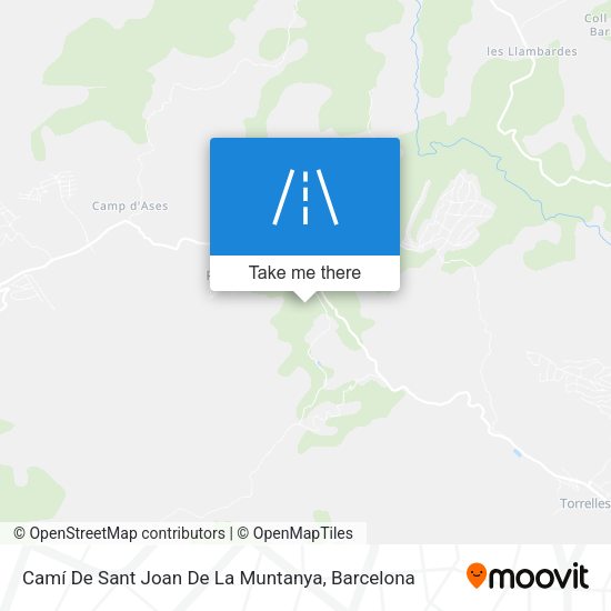 Camí De Sant Joan De La Muntanya map