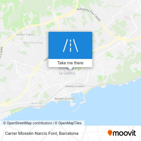Carrer Mossèn Narcís Font map