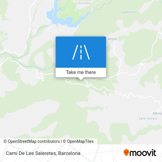 Camí De Les Saleretes map