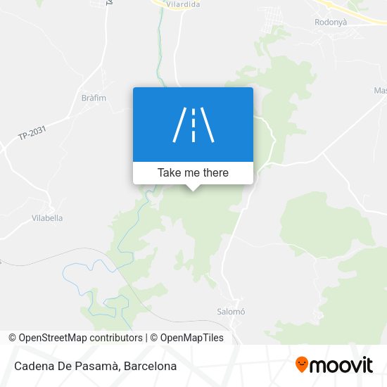 Cadena De Pasamà map
