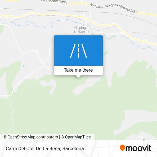Camí Del Coll De La Bena map