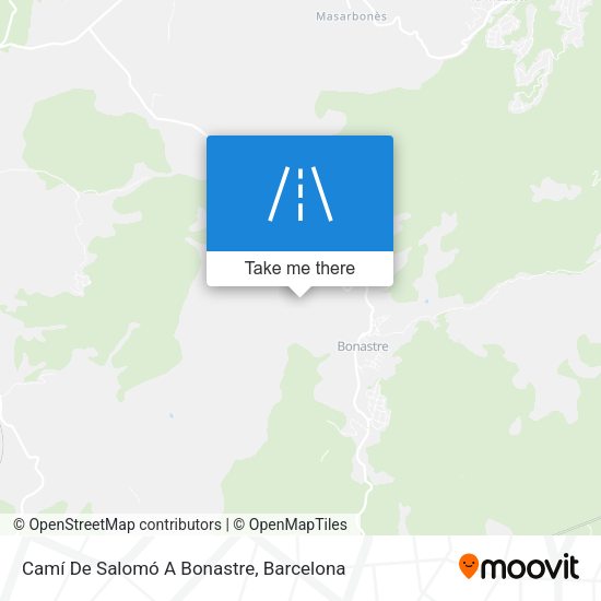 Camí De Salomó A Bonastre map