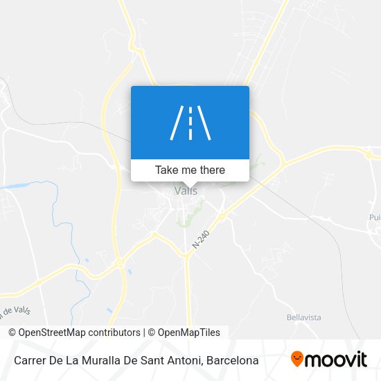 Carrer De La Muralla De Sant Antoni map