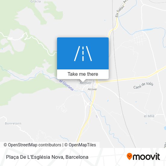 Plaça De L'Església Nova map