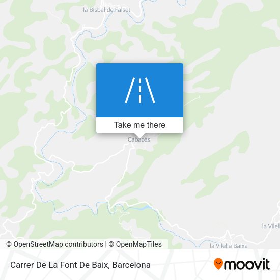 Carrer De La Font De Baix map