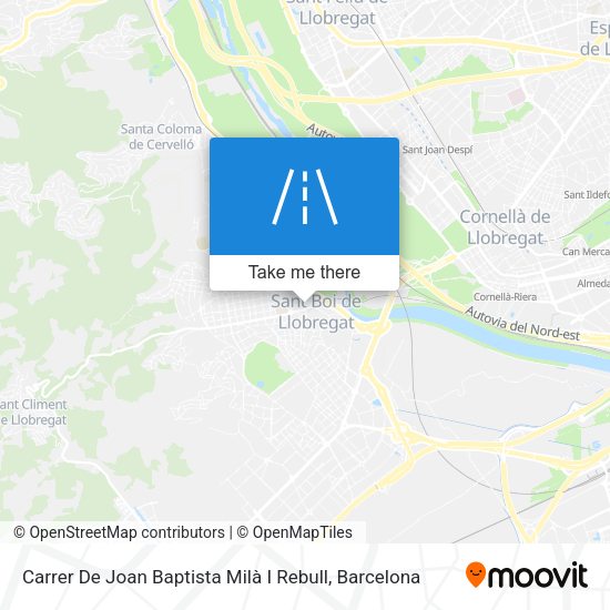 Carrer De Joan Baptista Milà I Rebull map