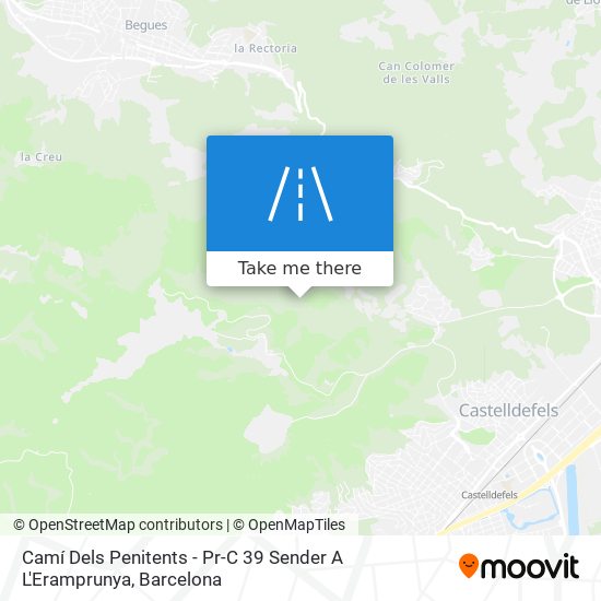 Camí Dels Penitents - Pr-C 39 Sender A L'Eramprunya map