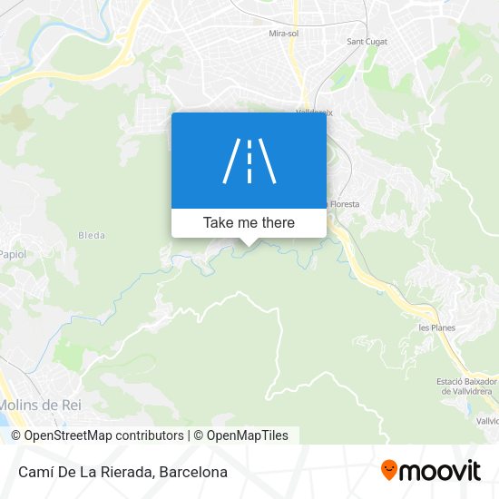Camí De La Rierada map