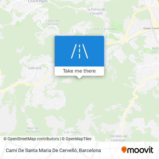 Camí De Santa Maria De Cervelló map