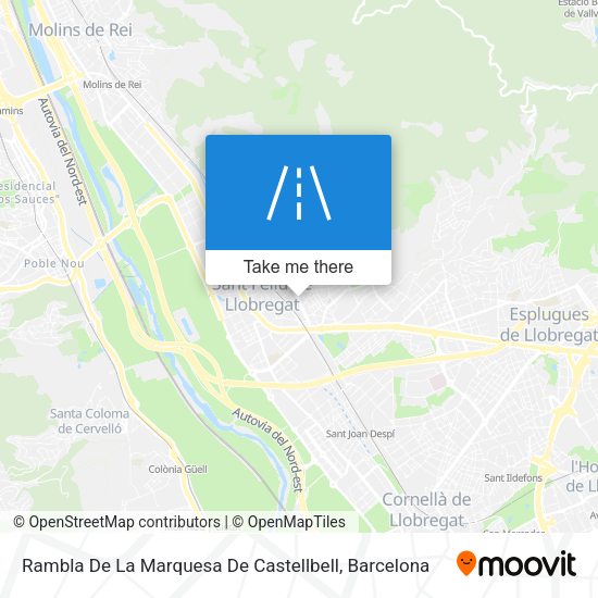 Rambla De La Marquesa De Castellbell map