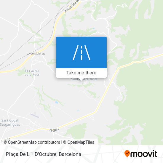 Plaça De L'1 D'Octubre map