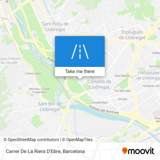 Carrer De La Riera D'Ebre map