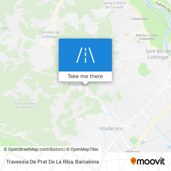 Travessia De Prat De La Riba map