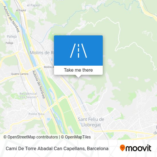 Camí De Torre Abadal Can Capellans map