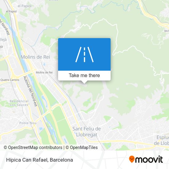Hípica Can Rafael map