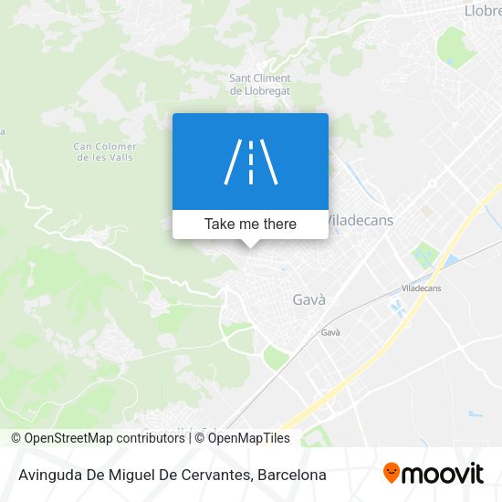 Avinguda De Miguel De Cervantes map