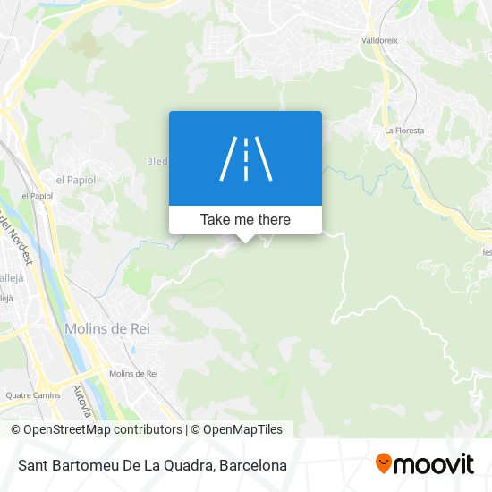 Sant Bartomeu De La Quadra map