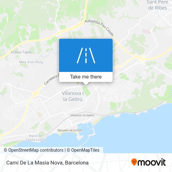 Camí De La Masia Nova map