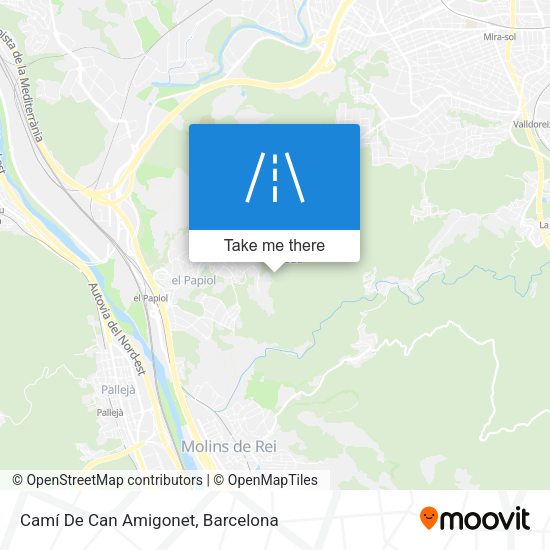 Camí De Can Amigonet map