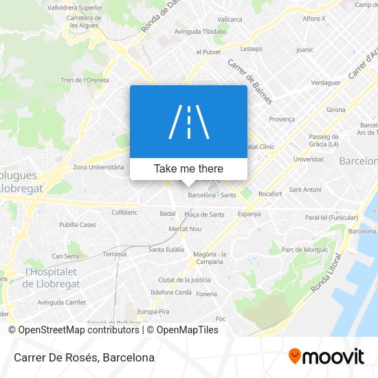 Carrer De Rosés map
