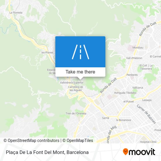Plaça De La Font Del Mont map