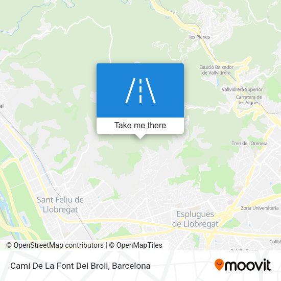 Camí De La Font Del Broll map