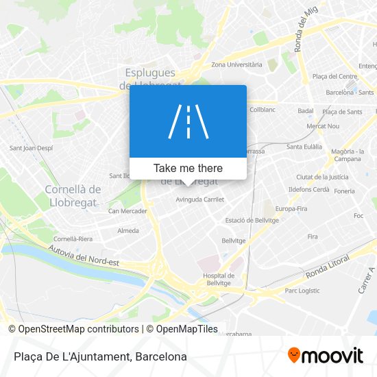 Plaça De L'Ajuntament map