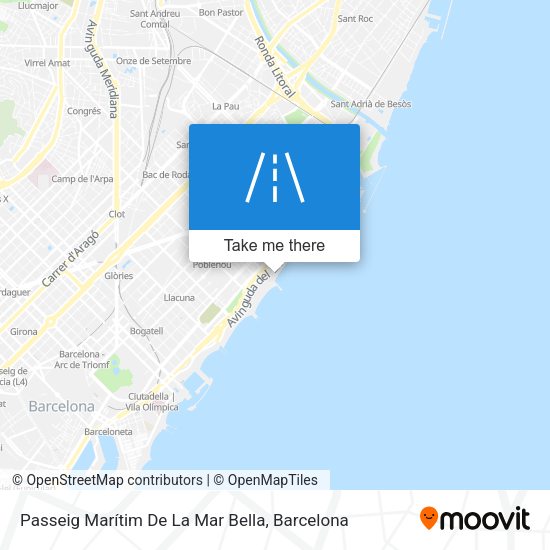 Passeig Marítim De La Mar Bella map