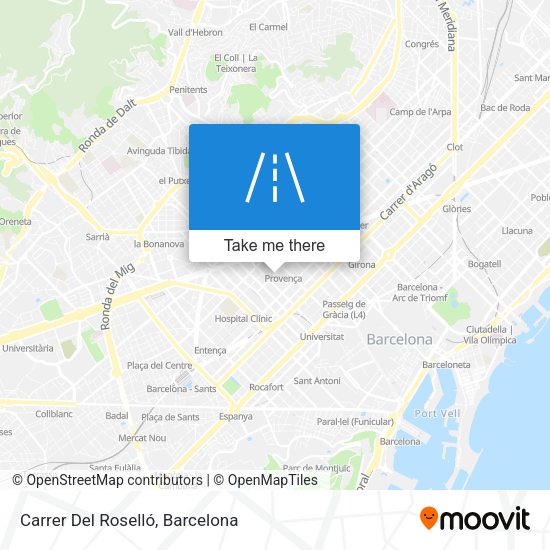 Carrer Del Roselló map