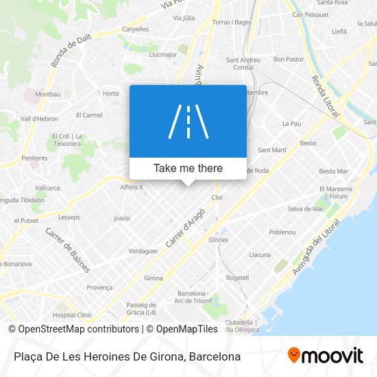 Plaça De Les Heroines De Girona map