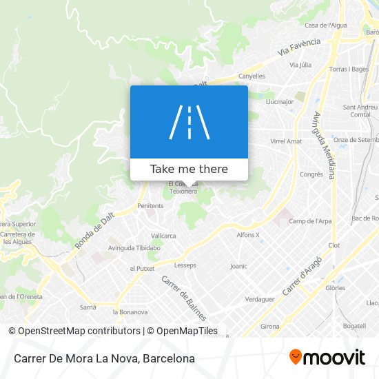 mapa Carrer De Mora La Nova