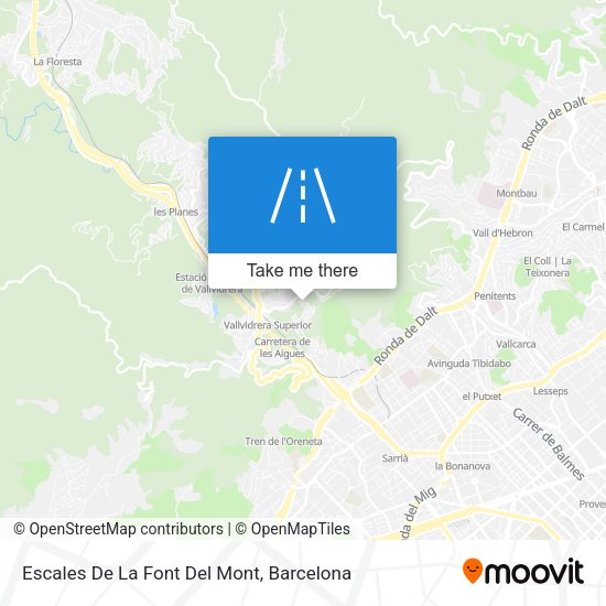 Escales De La Font Del Mont map