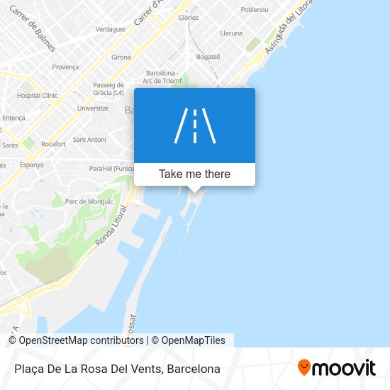 Plaça De La Rosa Del Vents map