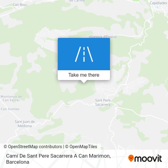 Camí De Sant Pere Sacarrera A Can Marimon map