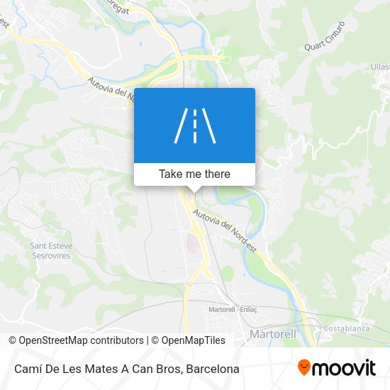 Camí De Les Mates A Can Bros map