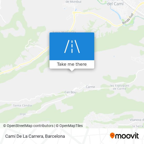 Camí De La Carrera map