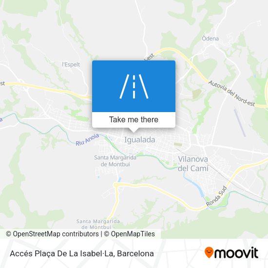 Accés Plaça De La Isabel·La map