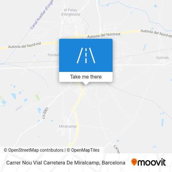 Carrer Nou Vial Carretera De Miralcamp map