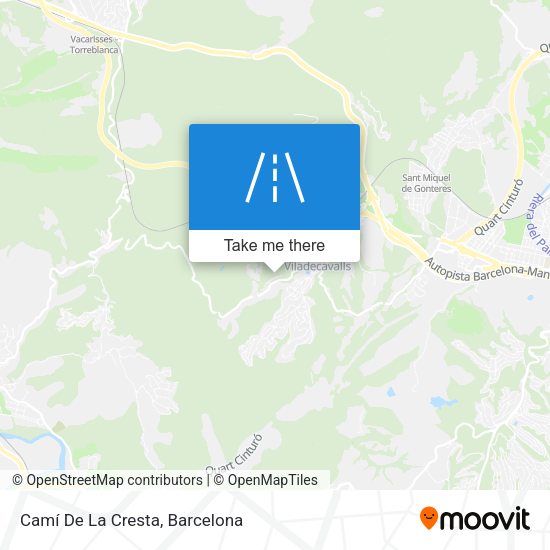 Camí De La Cresta map