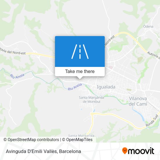 Avinguda D'Emili Vallès map