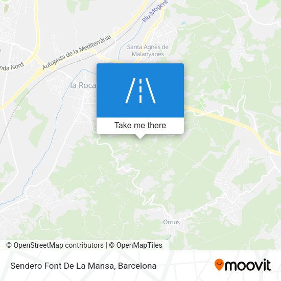 Sendero Font De La Mansa map