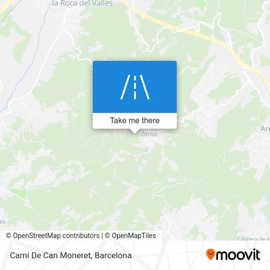 Camí De Can Moneret map