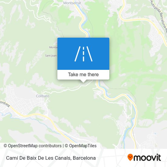 Camí De Baix De Les Canals map