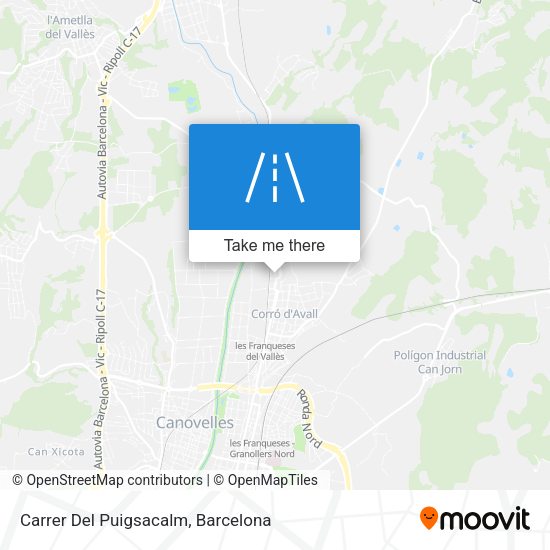 Carrer Del Puigsacalm map