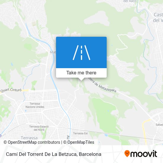 Camí Del Torrent De La Betzuca map