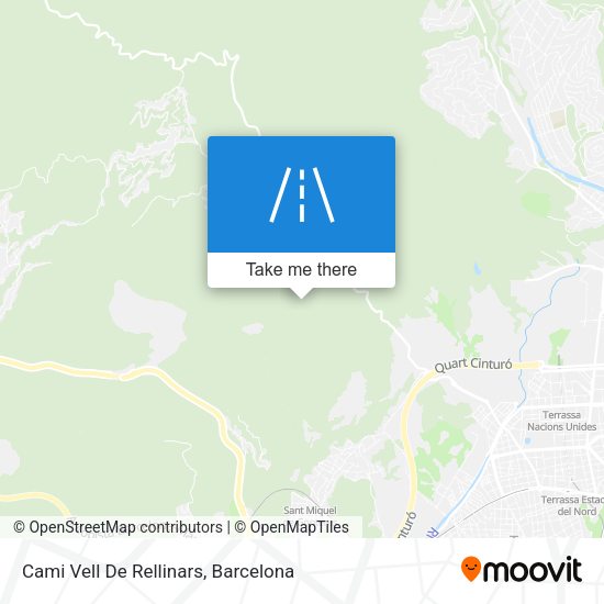 Cami Vell De Rellinars map