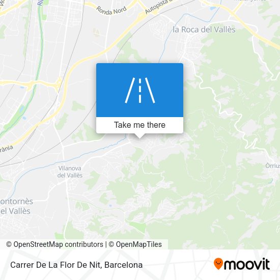 Carrer De La Flor De Nit map