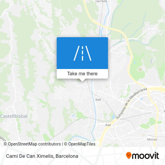 Camí De Can Ximelis map